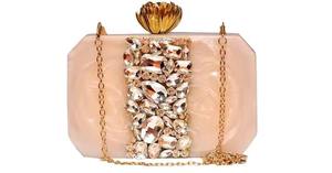 Bolso de Noche de Resina Transparente de Lujo, Ecológico, para Mujer, Bolso de Mano de Diseñador para Fiesta o Boda - Product Image 4