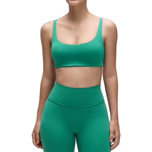 ชุดโยคะ 2 ชิ้น ชุดออกกำลังกายสำหรับผู้หญิง กางเกงรัดรูปสำหรับฝึกซ้อมกีฬา สวมใส่โลโก้แบบกำหนดเอง ชุดโยคะฟิตเนสสำหรับผู้หญิง - Product Image 5