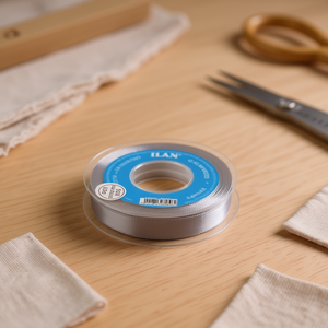 Nastro in Raso 0,6cm 25y Grigio D-05 - Product Image 3