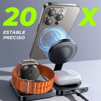 LISEN 2025 Ventes Flash Chargeur Sans Fil Magnétique QI2 3-en-1 à Charge Rapide Support de Bureau pour iPhone Séries 15 14 13 12