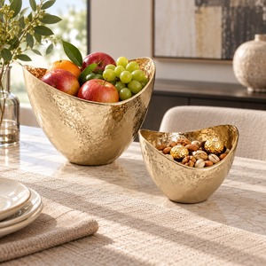 Nuevo Tazón de Metal Personalizado para Servir Alimentos, Tazón Decorativo de Calidad para el Hogar, Bodas, Mesa, Cenas, Fiestas, Regalos, Cocina, Restaurante - Product Image 1