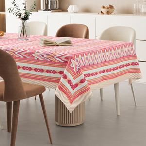 Handmade Floral Cotton <b>Tablecloth</b> Rectangular Washable Eco-Friendly Reusable Custom for Home Wedding Banquet Party - Product Image 2