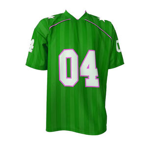 Camisetas Deportivas de Fútbol Americano para Hombre al por Mayor de Fábrica, Camisetas de Manga Corta con Bordado de Parches Personalizados - Product Image 1