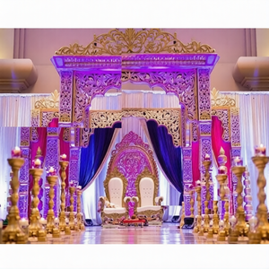 Mandap traditionnel en fibre attrayant pour mariages asiatiques, avec éclairage LED tendance, disponible en Australie – Promotion - Product Image 1