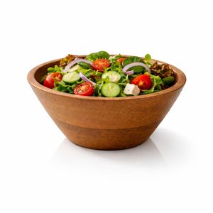 Tazón de Madera para Ensaladas, para Mezclar Masa, Refrigerios, Frutas, Cereales y Sopa (15.2 cm de Diámetro, 7.6 cm de Altura) - Product Image 1