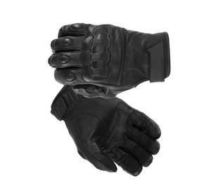 Guantes tácticos de cuero resistentes a impactos, con protección completa para los dedos, antideslizantes y antiimpactos. - Product Image 4