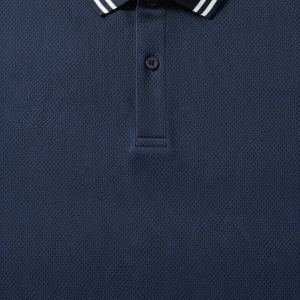 Chemises personnalisées pour hommes et femmes, en tricot uni 100% coton, anti-rides, manches courtes, avec logo personnalisé - Product Image 4