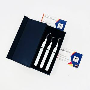 Pinzas para Pestañas Somofy Enterprises de Acero Inoxidable, Precisión, Antiestáticas, Duraderas, Punta Suave de 10 mm, Caja con Logotipo Personalizado - Product Image 4