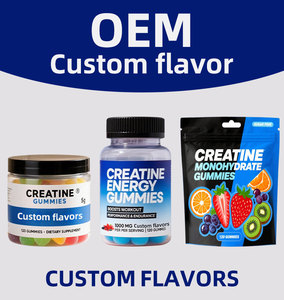 Permen Kreatin <span class=keywords><strong>Raspberry</strong></span> Kustom Bebas Gula OEM ODM Label Pribadi Nutrisi Olahraga Energi Permen Kreatin Monohidrat - Product Image 6