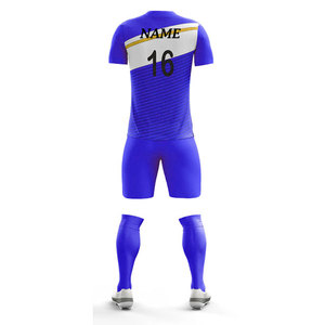 Servicio OEM Personalizado, Conjunto de Uniforme de Fútbol de Poliéster para Adultos, Sublimación con Nombre, Uniforme de Club, Equipaciones de Fútbol Multicolores - Product Image 6
