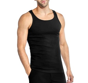 Men's <b>Clothing</b> Men's Tank Tops Custom logo Plain Stretch Fit Cotton Men's tank Tops Printed Gym Fitness Tank Top - Product Image 1