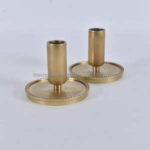 Support de bougie en laiton sur mesure à 7 bras, style Hurricane, fait main, finition dorée, pour décoration religieuse, de Noël, de maison et de jardin, vente en gros - Product Image 5