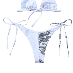 Popular Factory Women's Sexy Swimwear High Quality 100% Polyester Eco-Friendly Quick Dry Women's <b>Bikinis</b> and Beachwear - Product Image 4