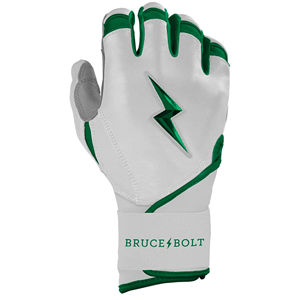 Gants de frappe Bruce-Bolt de qualité supérieure en cuir Cabretta blanc et vert, rembourrés, fermeture auto-agrippante, ambidextres, durables - Product Image 4