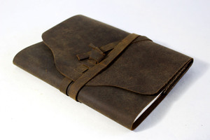 Cuadernos de Cuero A5 Personalizados al por Mayor, Tapa Dura con Cubierta de Cuero de Búfalo Antiguo, Encuadernación Encolada, Diario Recargable - Product Image 2