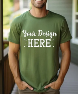 T-shirt pour homme à manches courtes, coupe classique, 100% coton, 260 g/m², impression sérigraphiée sur le devant avec logo personnalisé, respectueux de l'environnement - Product Image 4
