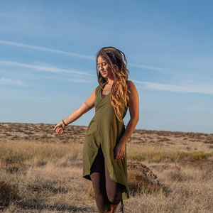 เสื้อกั๊กมีฮู้ดสไตล์เอลฟ์แฟนตาซีพร้อมฮู้ดดี้แบบอสมมาตรสำหรับงานเทศกาล ให้ลุคโบฮีเมียนที่ไม่ซ้ำใคร - Product Image 1