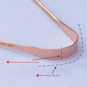 Raspador de lengua de cobre puro, caja blanca de cobre con logotipo personalizado 100% auténtico, limpiador de lengua respetuoso con el medio ambiente y sostenible - Product Image 3