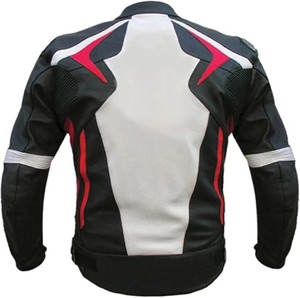 Blouson de moto en cuir imprimé de haute qualité, imperméable, coupe-vent, protection CE, personnalisable, hiver, toutes saisons - Product Image 2