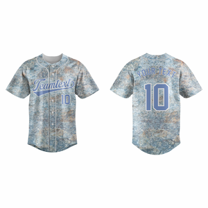 Maillots de baseball personnalisés en gros, usine de production d'uniformes d'équipe OEM pour adultes, grandes tailles, séchage rapide, respirant, 100% polyester - Product Image 6