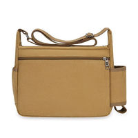 Tas Selempang Navrit Creation Canvas Desain Terbaru, Tempat Botol, Penutup Ritsleting, Unisex, Outdoor, Kasual, Kapasitas Besar