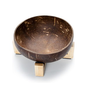 Tazón de Coco Pulido Hecho a Mano para Mascotas, Tazón de Alimentación sin Plástico para Perros Pequeños, Venta al por Mayor desde Vietnam - Product Image 1