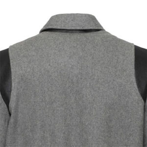 Nouvelle veste en cuir et laine rétro tendance hiver 2025 - Durable, élégante et idéale pour les tenues décontractées et les looks intemporels - Product Image 5