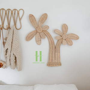 BEST PRICE Handmade Eco-friendly Rattan Coconut Wall Decor Set Natural Wicker Wall Hanging for Home <b>Decoration</b> from Vietnam - Product Image 1