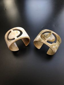 Contemporary Buffalo Horn Cuff <b>Bracelet</b> Offering Natural Beauty And Lightweight Comfort For Everyday Accessories - Product Image 1