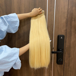 Extensiones de Cabello Humano Rubio Liso Sedoso 2026, Venta al por Mayor, Trama a Máquina, Directo de Fábrica de Vietnam - Product Image 2