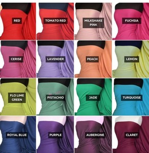 Tela de Punto Jersey Interlock 100% Algodón, Color Negro Sólido, para Ropa Deportiva - Product Image 4