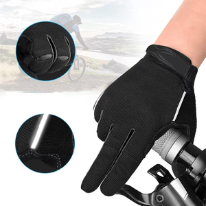 Guantes de Ciclismo Negros con Pantalla Táctil y Función de Detección de Agujas para Deportes al Aire Libre y Motociclismo - Product Image 6