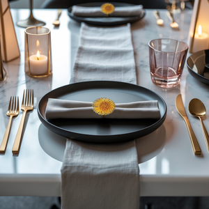 High Quality Aluminum <b>Napkin</b> <b>Ring</b> Lightweight Reusable Durable Modern Dining Table Accessory for Hotels Restaurants Events Party - Product Image 4