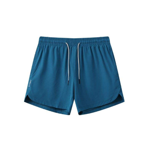 Shorts pour hommes à taille élastique, couleur unie, séchage rapide, noir, gris, marine - Product Image 3