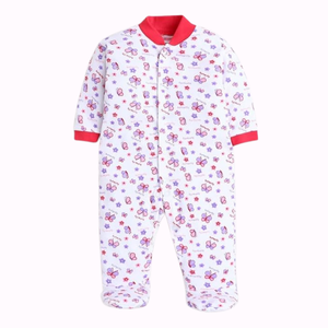 Fabricant de barboteuses pour bébés, vêtements d'été unisexes pour nourrissons en coton biologique imprimé sur mesure, fermeture à boutons-pression, usine - Product Image 5