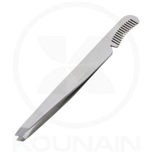 Pinzas de Cejas Profesionales Hechas a Mano, Ecológicas, Reutilizables, Ligeras, de Acero Inoxidable, Diseño Personalizado, Modernas, Inclinadas, de Larga Duración - Product Image 3