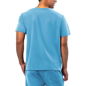 Unisex <b>Scrub</b> <b>Top</b> Custom Logo LUXURY ENTERPRISES Needle Detection Seamless Fusing Comfortable Lightweight Medical Hospital - Product Image 6