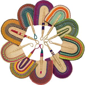 2026 New Colorful Woven Seagrass Fans <b>Wall</b> <b>Decor</b> for Home Decoration Birthday Party Wedding <b>Decor</b> Made in Vietnam - Product Image 1