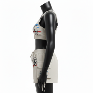 Conjunto de Bikini para Mujer, Algodón GSM, Poliéster, Felpa Suave y Elástica, Color Beige, Estilo Deportivo, Impresión de Pantalla, Logotipo Personalizado - Product Image 3