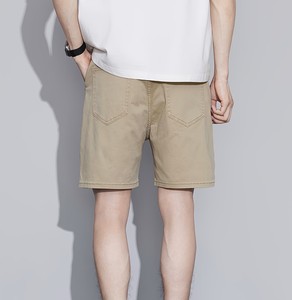 Shorts en jean pour homme, été, extensibles, respirants, longueur genou, couleur unie, tendance, polyvalents, petite taille, du Bangladesh. - Product Image 6
