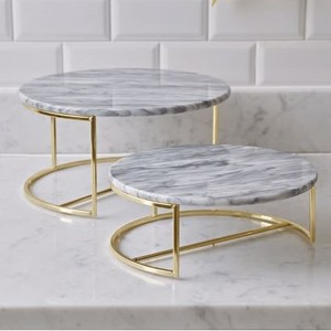 Modern Minimalist Design Durable Sintered <b>Stone</b> <b>Top</b> Metal Frame Nesting Coffee <b>Table</b> Set Adjustable Height Space-saving Easy - Product Image 3