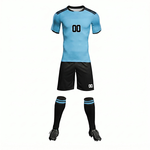 Conjuntos de Camisetas de Fútbol de Poliéster Hechas a Medida, Diseño Retro, Impresión por Sublimación, Nombre Personalizado, Servicio OEM, Uniformes de Fútbol - Product Image 1