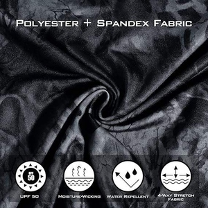 Hoodie de pêche personnalisé pour homme UPF 50, manches longues, protection solaire, anti-UV, vêtements de performance avec masque facial - Product Image 5