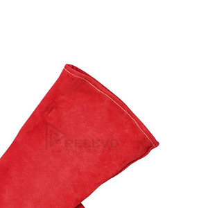 Custom Logo Leather Work Safety Gloves Heat Resistant Welding Gloves for Industrial Mechanical and Factory Use - Product Image 6