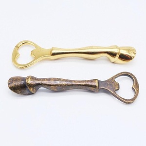 Ouvre-bouteille en laiton écologique ILAHI, fait main, finition antique plate, taille personnalisée, 4 fonctions en 1 - Product Image 5