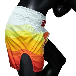 Meilleur fabricant de shorts de boxe Muay Thai imprimés par transfert thermique de haute qualité, légers, respirants et extensibles, personnalisables - Product Image 3