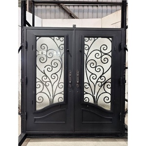 Premium outdoor main gate made of rust-resistant wrought iron; features an exquisite design, is waterproof, and is easy to use. - Product Image 5