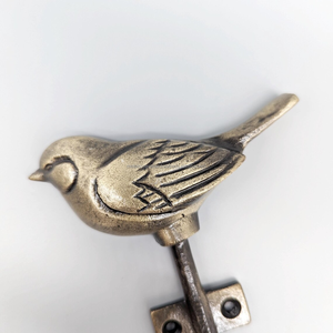 Porte-clés mural vintage en laiton en forme d'oiseau doré, élégant et décoratif, pour la maison ou le bureau, organisateur mural - Product Image 3