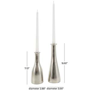 Ensemble de porte-bougies 7,13" et 9,00" Porte-bougies en métal durables pour la décoration de la maison - Product Image 1