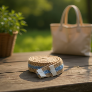 Nastro di juta ILAN 2,5 cm x 150 cm per tracolla borsa - Product Image 2